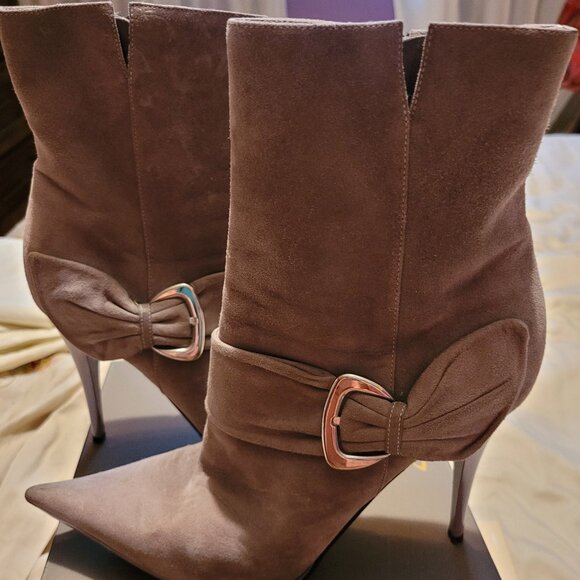 Cassadei lilac suede booties - Picture 1 of 2